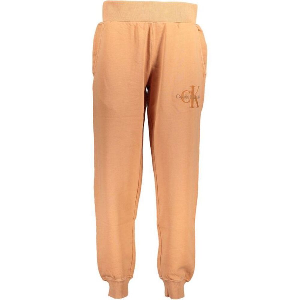Calvin Klein Logo Jogger Relaxed Fit Pants Women Orange Jeans & Pants